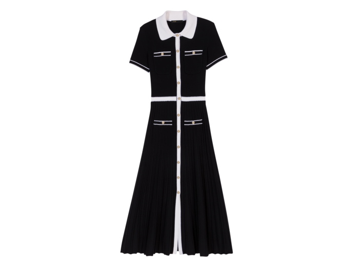 Robe longue en maille