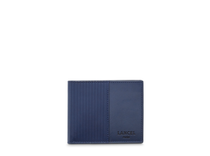 JIMMY CUIR LISSE / CUIR EMBOSSE - Compact - Bleu Petrole