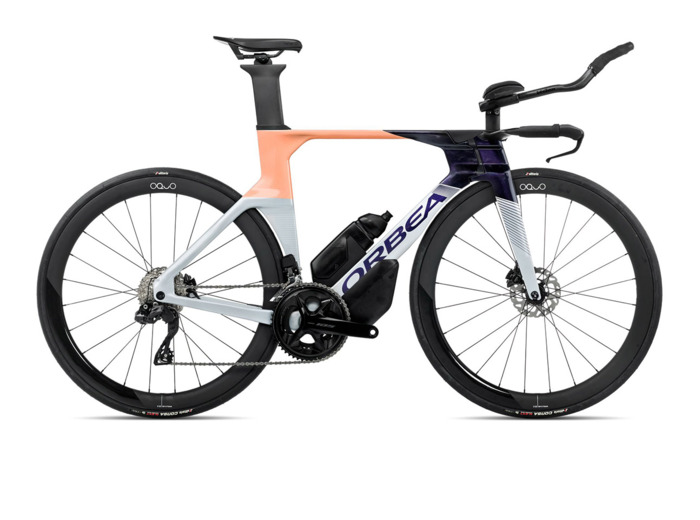 Vélo de triathlon ORDU M30ILTD Argent/Tanzanite/Orange