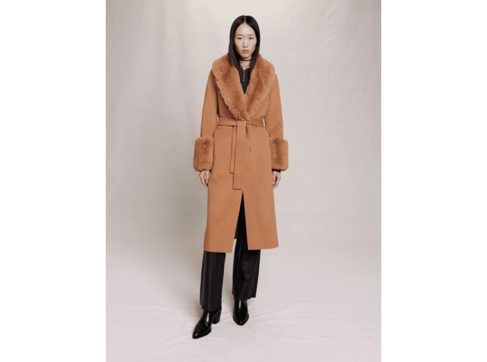 Manteau long en laine
