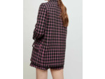 Veste oversize à carreaux