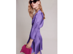 Robe courte satinée