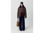 Manteau peau lainée