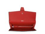 Neo Charlie de Lancel - Portefeuille slim rabat - Grand modèle - Rouge Lancel