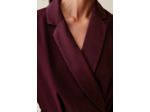 Robe cache-cœur col tailleur