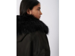 Parka à capuche façon bombers