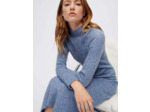 Robe en mohair col montant
