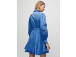 Robe patineuse en coton et guipure