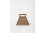 Sac pyramide en cuir embossé