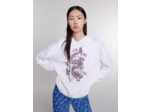 Sweatshirt oversize à strass