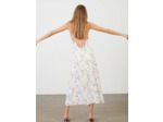 Robe à bretelles en jacquard imprimé