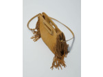 Sac M en suède avec poignée tressée