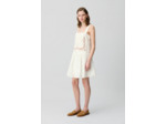 Robe courte buste brodé