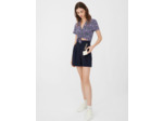 Short basique en crêpe envers satin
