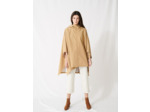Coupe-vent oversize plissé dans le dos