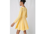 Robe patineuse en jacquard jaune