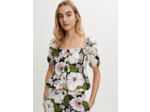 Top imprimé à fleurs 70's