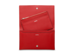 Lettrines de Lancel - Portefeuille combiné avec porte-cartes zippé amovible - Rouge Lancel