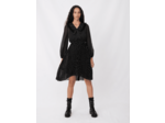 Robe en mousseline plissée effet pois