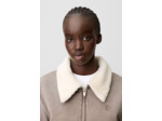 Blouson denim fausse fourrure