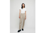 Pantalon en viscose lin à carreaux