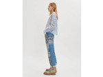 Jean patchwork imprimé