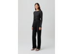 Pantalon droit satiné