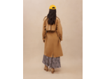 Manteau en laine camel