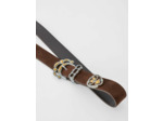 Ceinture en suède à double boucle
