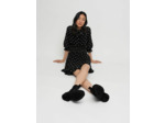 Robe courte en jacquard nœuds