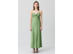Robe longue satinée