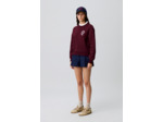Sweat coton col victorien