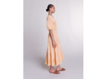 Robe longue plissée