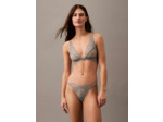 SOUTIEN-GORGE TRIANGLE SANS DOUBLURE EN DENTELLE GEO NOIRE