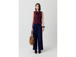 Chemise satinée sans manches
