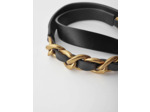 Ceinture en cuir à chaîne gourmette
