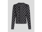 KL MONOGRAM KNIT CARDIGAN