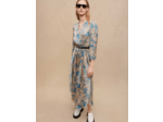 Robe asymétrique imprimé abstrait