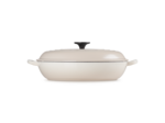 Faitout campagnard 30cm en fonte émaillée meringue