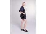Robe courte brodée à sequins