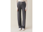 Pantalon fluide cachemire gris