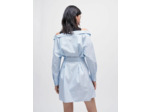Robe chemise trompe-l'œil à rayures