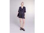 Robe courte brodée à sequins
