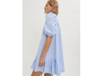 Robe en popeline de coton brodée