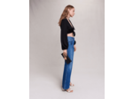 Jean flare à poches brodées