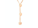 Logo Carré L mini - Collier court 3 motifs Carré L mini - Laiton