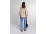 Blouse imprimée et brodée