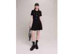 Robe courte en tweed