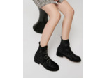 Bottines plates motif clover et studs