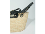 Panier tressé effet raphia